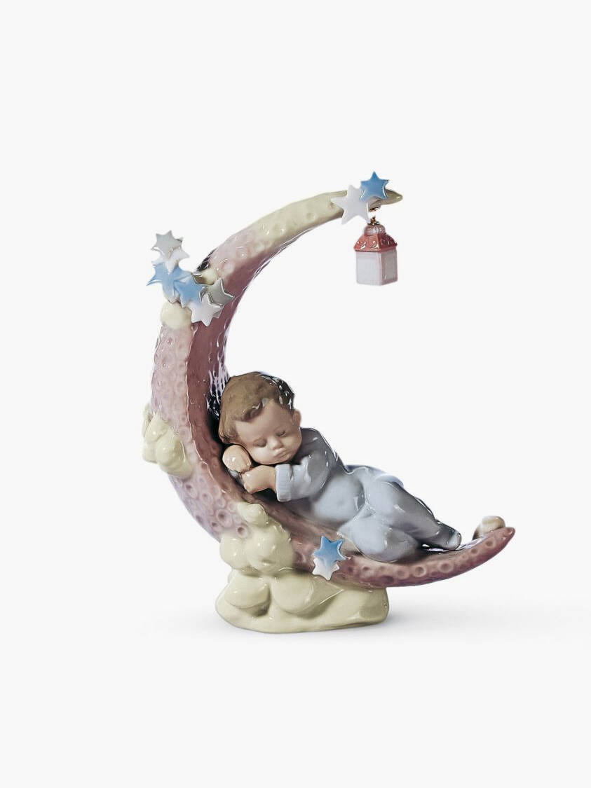 Figura niño Soñando con la luna