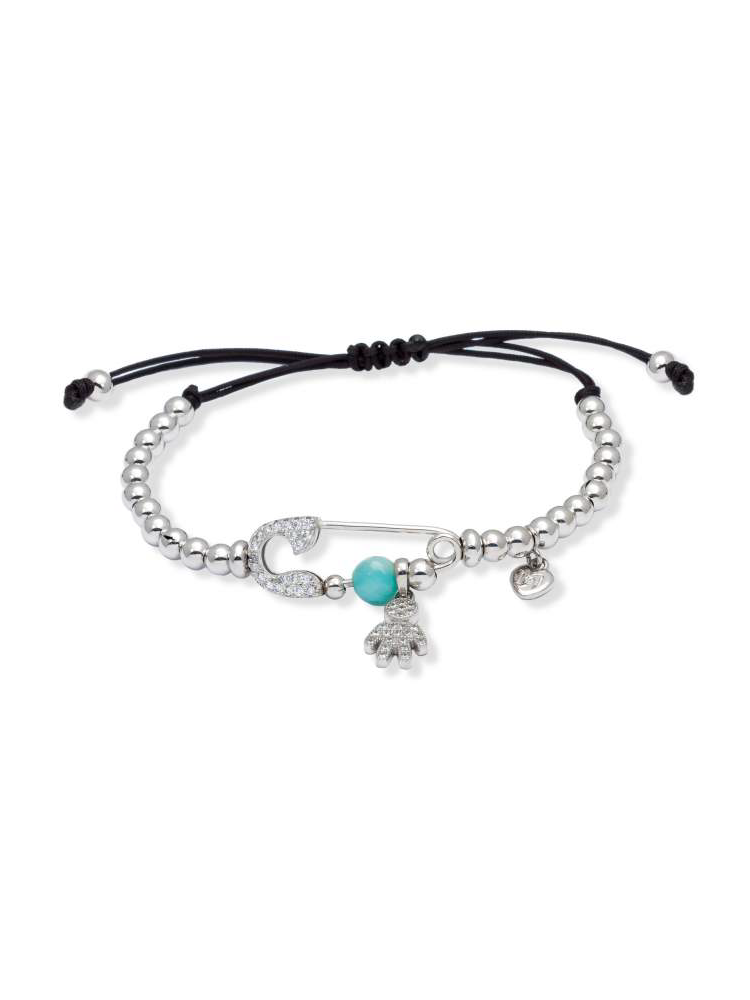 Pulsera MUM Azul en plata