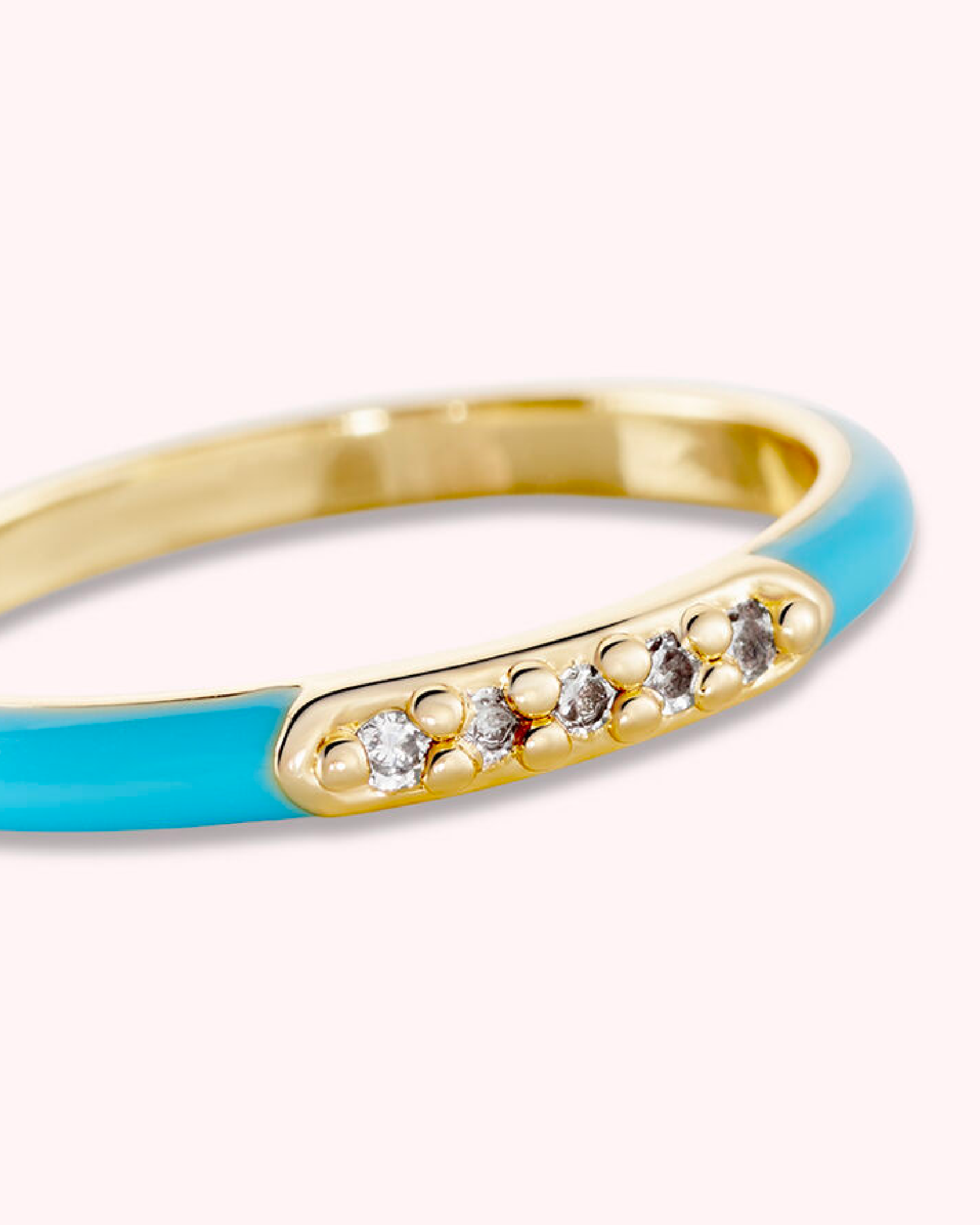Agatha - Anillo fino BONHEUR - Turquesa - Imagen 2