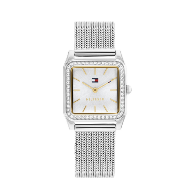 Tommy Hilfiger - Reloj de mujer Toni de malla de acero