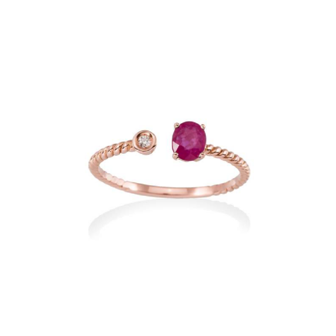Marina García - Anillo en Oro 18Kt. y diamantes