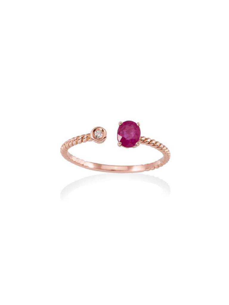 Marina García - Anillo en Oro 18Kt. y diamantes