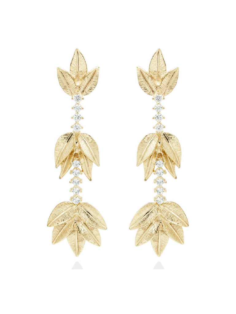 Marina García - Pendientes ANDROMEDA en plata dorada
