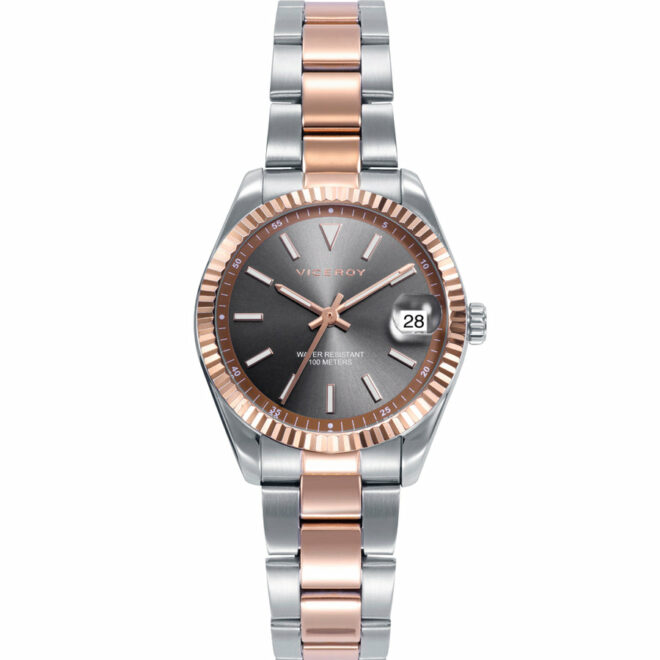 Viceroy - Reloj de mujer Chic con caja y brazalete de acero bicolor