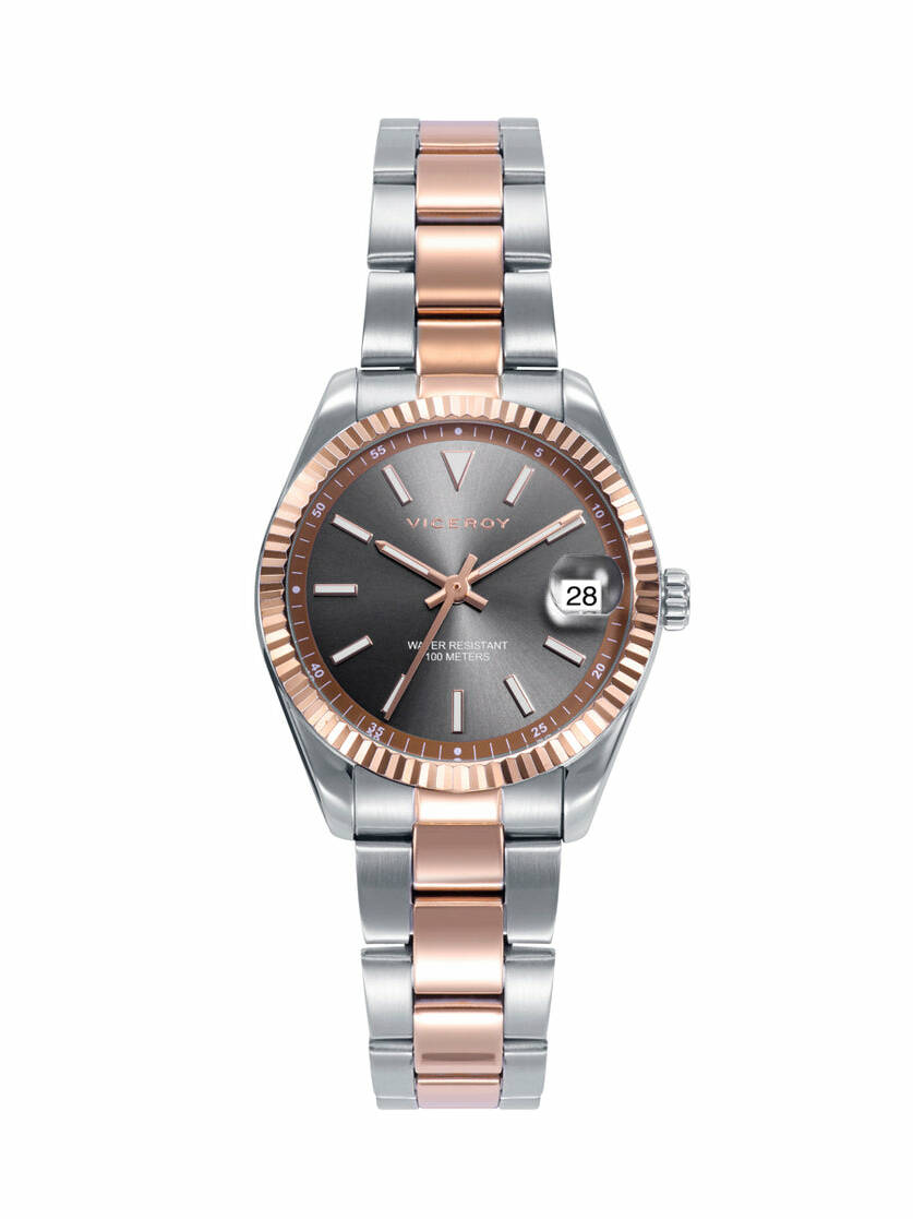 Viceroy - Reloj de mujer Chic con caja y brazalete de acero bicolor