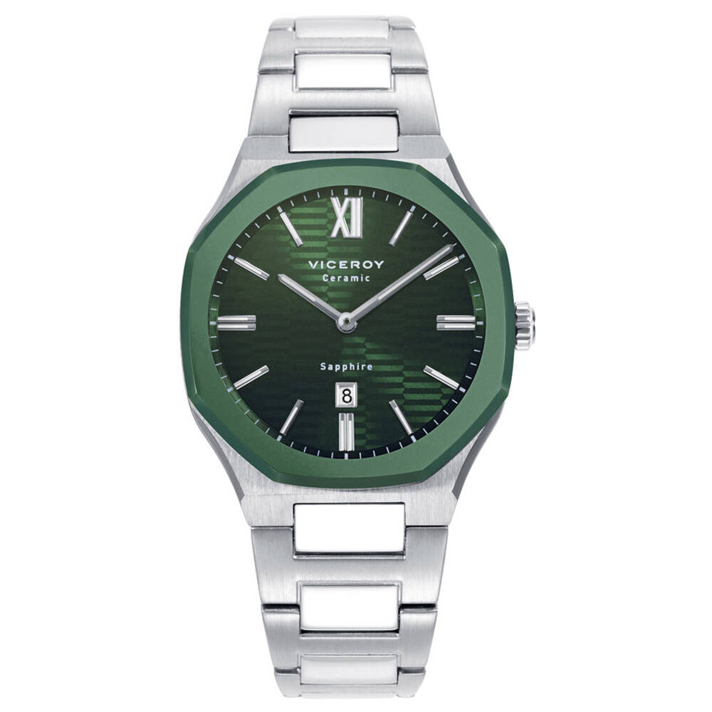 VICEROY Reloj Laura Escanes Caja de Acero con Bisel de Cerámica Verde
