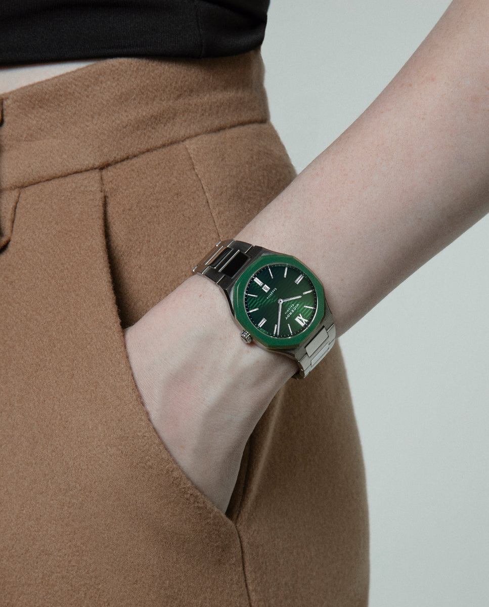 VICEROY Reloj Laura Escanes Caja de Acero con Bisel de Cerámica Verde