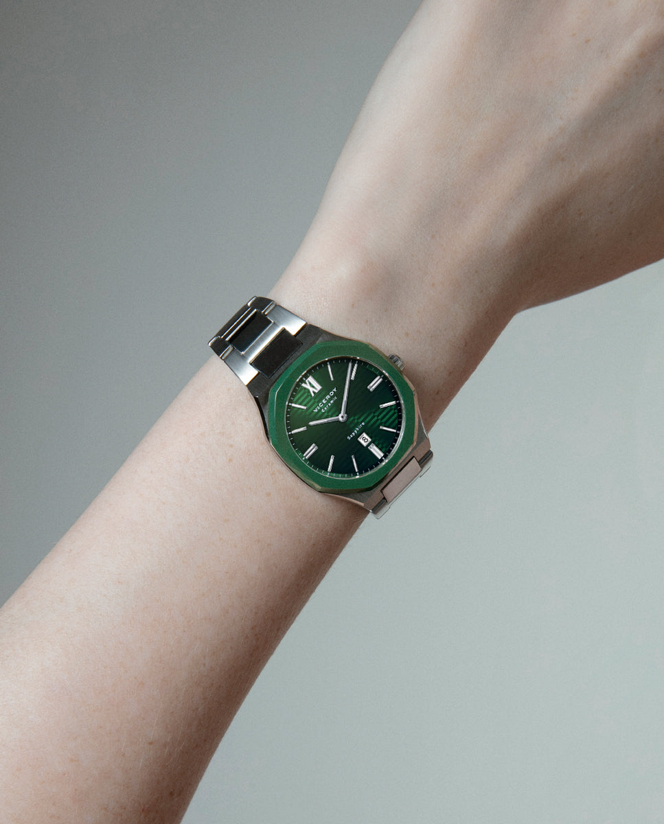 VICEROY Reloj Laura Escanes Caja de Acero con Bisel de Cerámica Verde