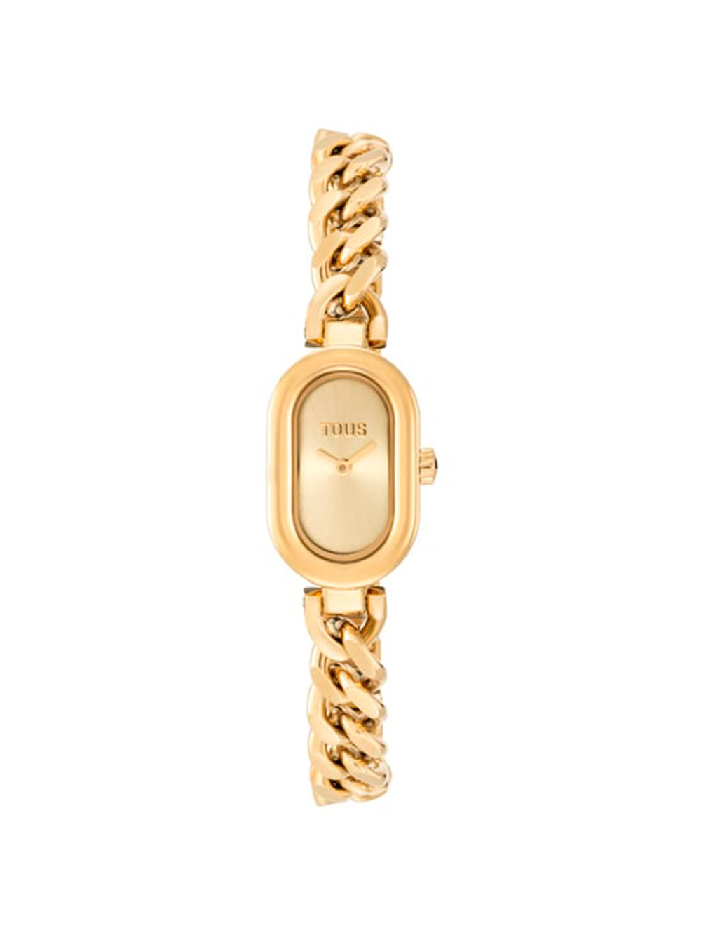 Reloj Analógico Joya Tous con Brazalete Cadena de Acero Dorado Oval Time