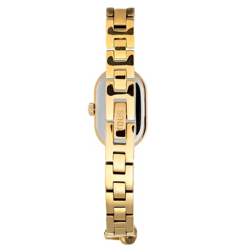 Reloj Analógico Joya Tous con Brazalete Cadena de Acero Dorado Oval Time