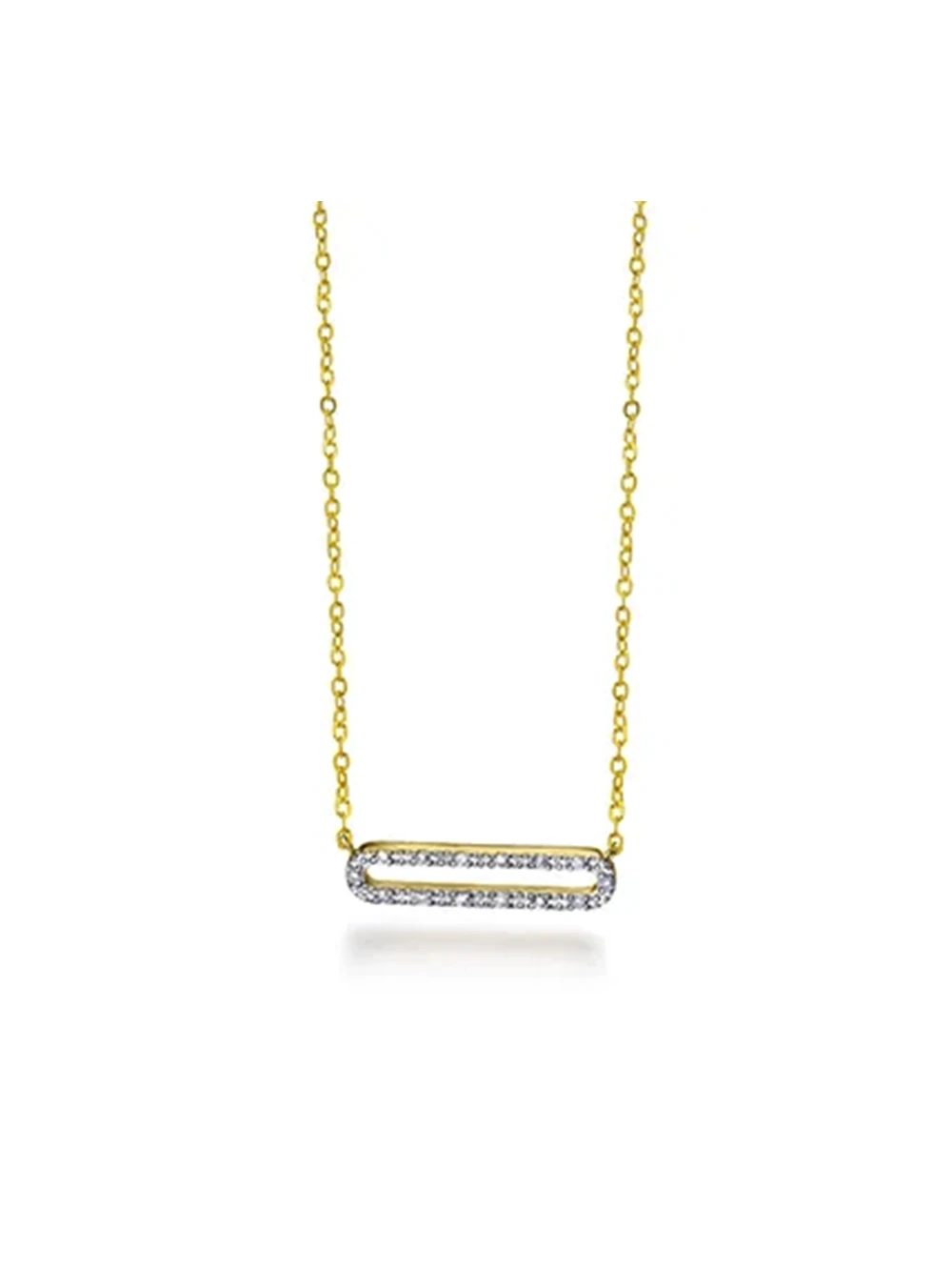Colgante Le Carré oro 18K con diamantes modelo Hebilla GD147OA00