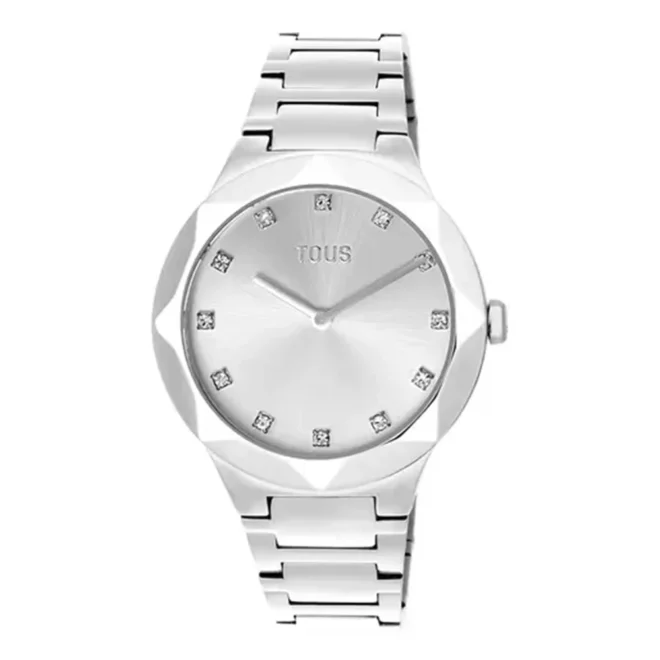 Reloj analógico redondo TOUS Karat Round con cristales y brazalete 200351052