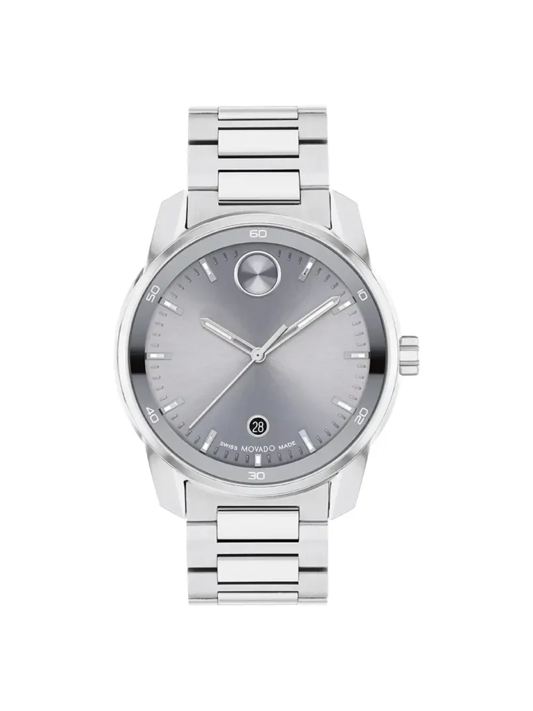 Reloj de hombre Movado BOLD Verso con esfera gris militar y detalles Super-LumiNova 3601204