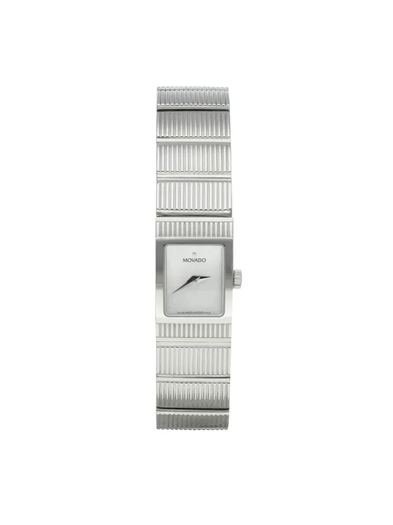 Reloj Movado Concerto de mujer con esfera blanca y pulsera de acero inoxidable 84.A1.1401