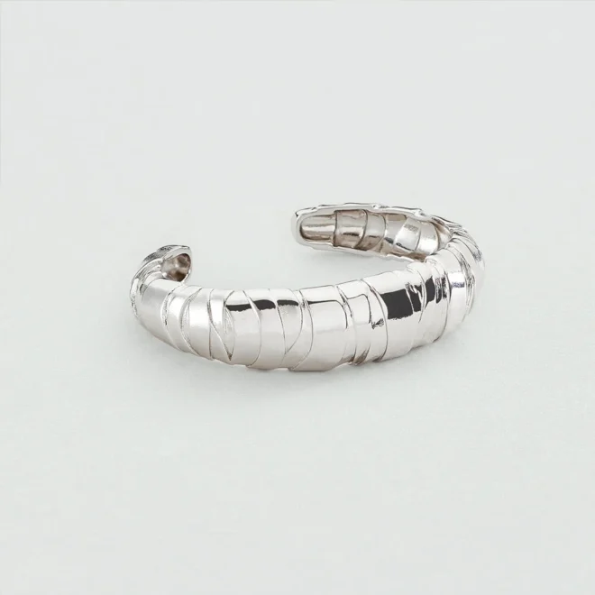 Pulsera rígida BE Agatha Paris Plateado colección María Pombo - 02451210-064-TU