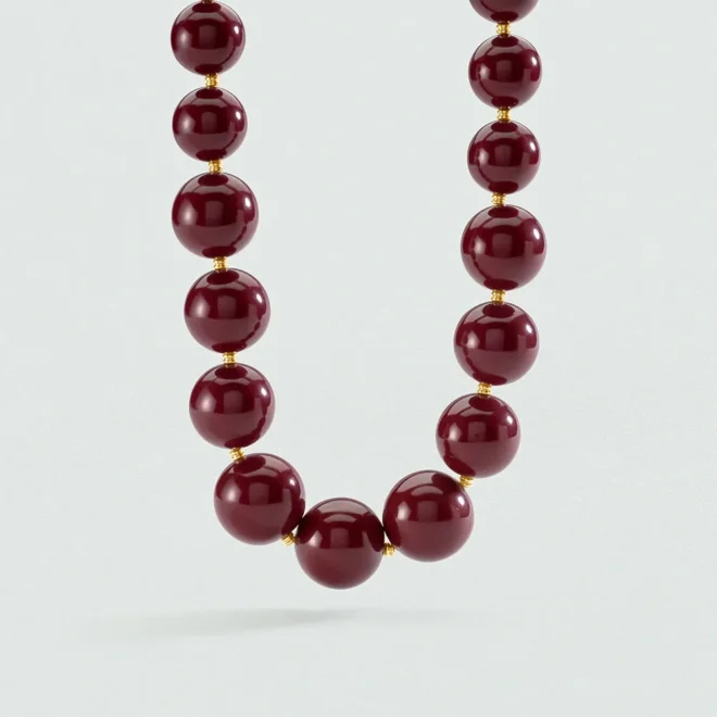 Collar corto Royal burdeos dorado Agatha Paris - 02670409-473-TU