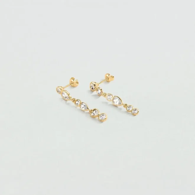 Pendientes largos Agatha Candy dorado