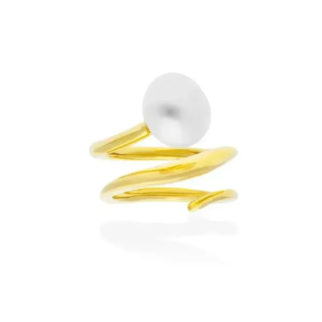 Anillo de plata con perla Dansu Marina García