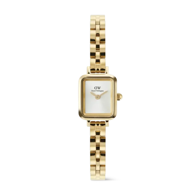 Reloj Daniel Wellington Quadro Mini Arch blanco oro