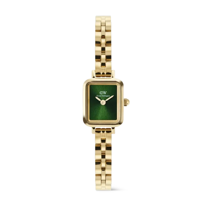 Reloj Daniel Wellington Quadro Mini Arch emerald oro