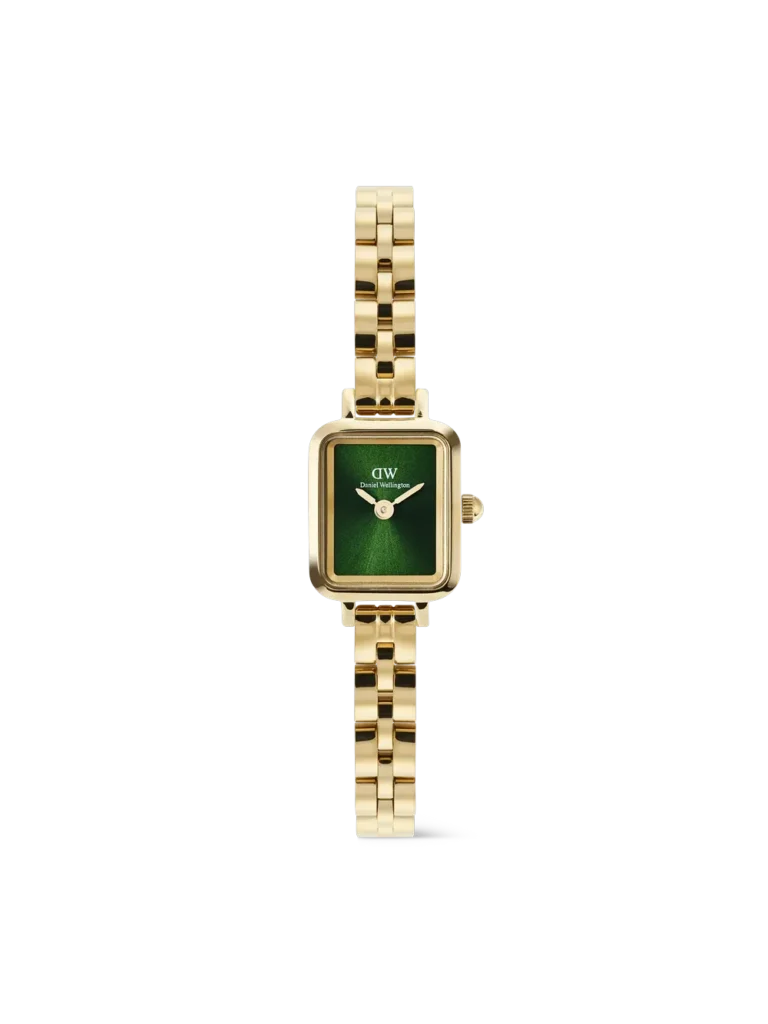 Reloj Daniel Wellington Quadro Mini Arch emerald oro