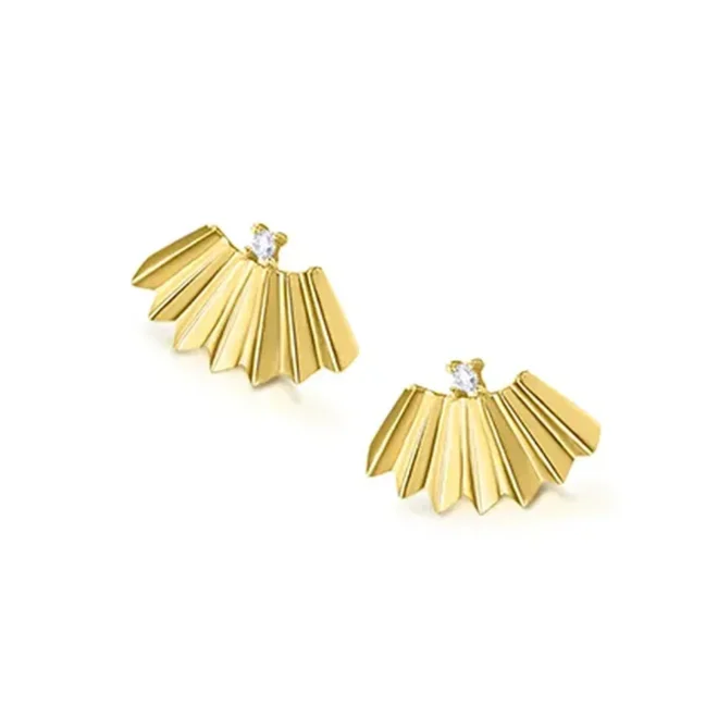 Pendientes Le Carré Golden Hour oro diamantes