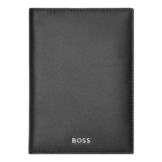 Billetero vertical Hugo Boss Classic Smooth negro