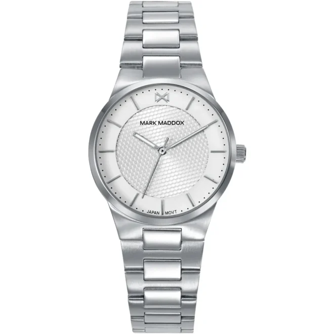 Reloj Mark Maddox mujer malla milanesa plateada