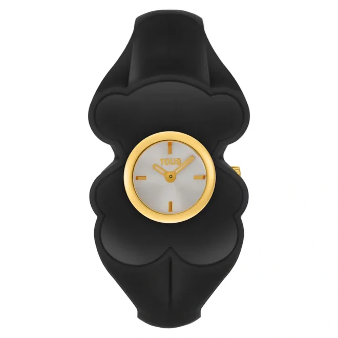 Reloj analógico TOUS Bear Folks acero dorado y marrón ahumado - 3000147000