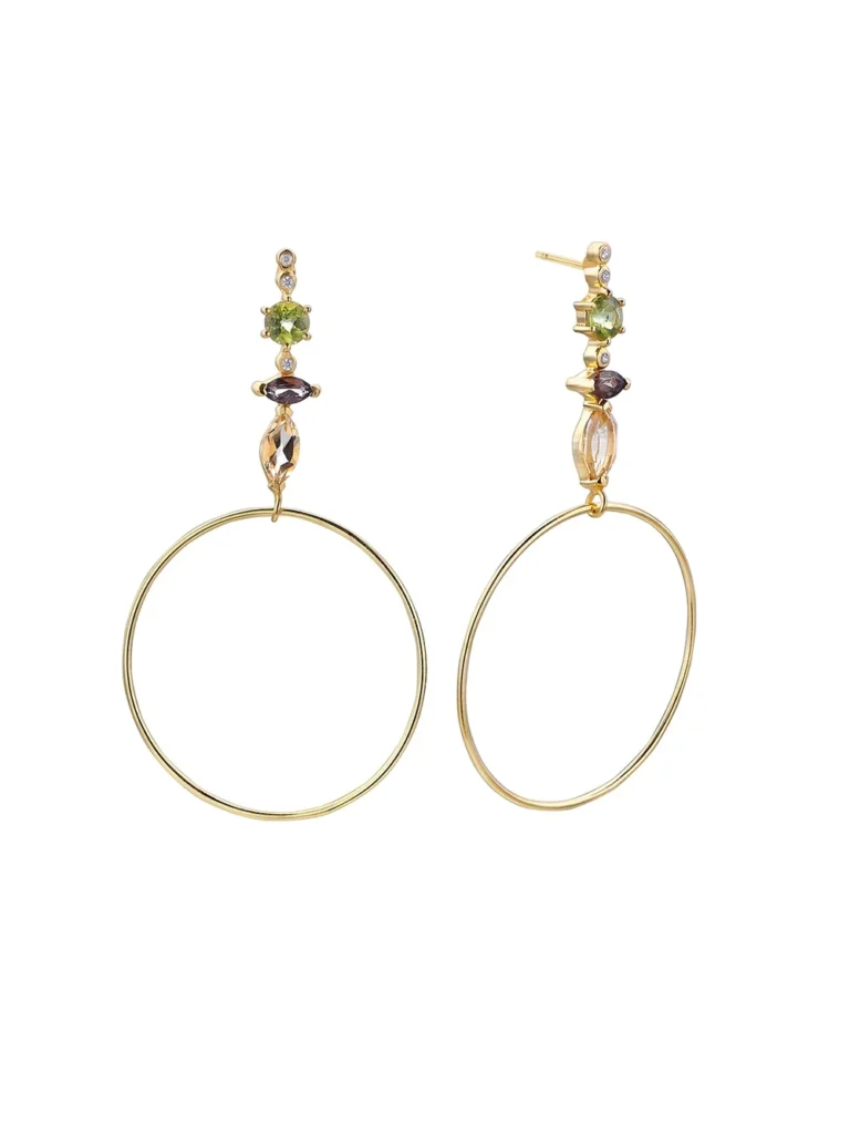 Pendientes Matices multicolor oversize - 513883