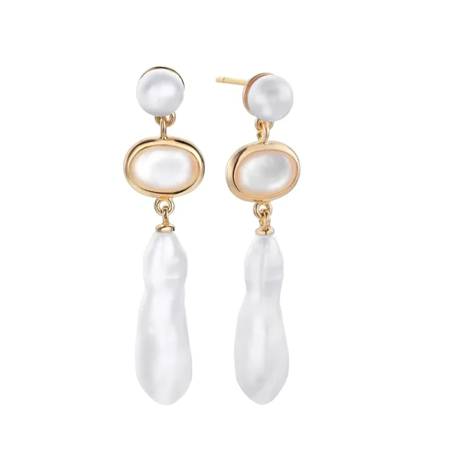 Pendientes Coco triple con madreperla - 514031