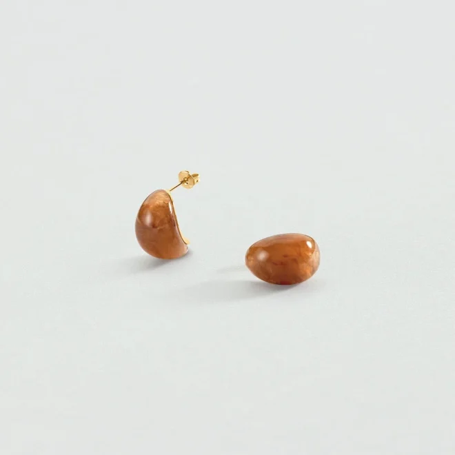 Pendientes Agatha Madeleine gota marrón - 02381627-236-TU