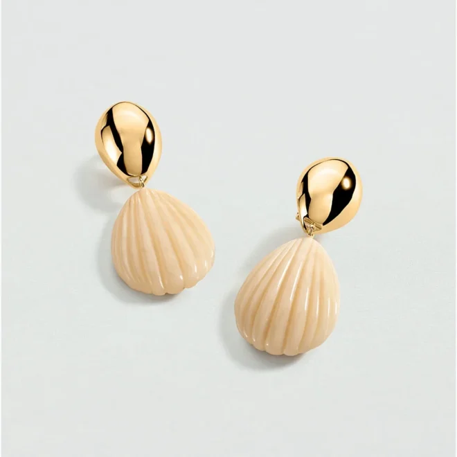 Pendientes Agatha Madeleine largos marfil - 02381628-730-TU