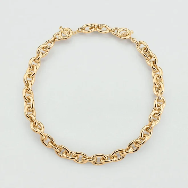 Collar Agatha XOXO dorado - 02680302-157-TU