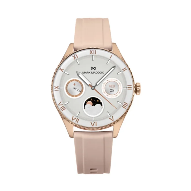 Smartwatch Mark Maddox Smart Now rosa metal IP para mujer - MS2001-70