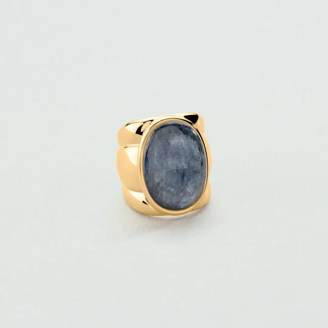 Anillo ancho Agatha Paris La Riviera azul talla 56 - 02280274-109-56