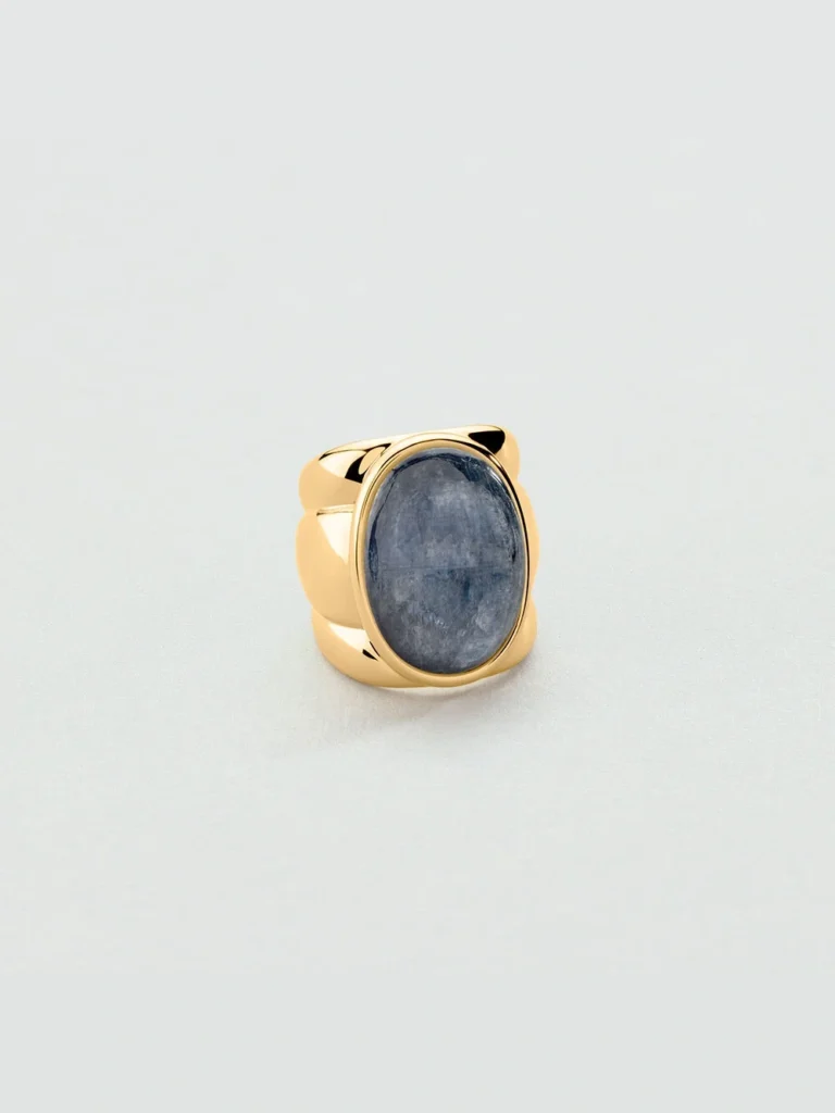 Anillo ancho Agatha Paris La Riviera azul talla 56 - 02280274-109-56