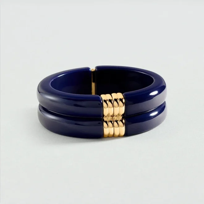 Pulsera esclava Agatha Paris Royal azul dorado - 02470350-109-TU