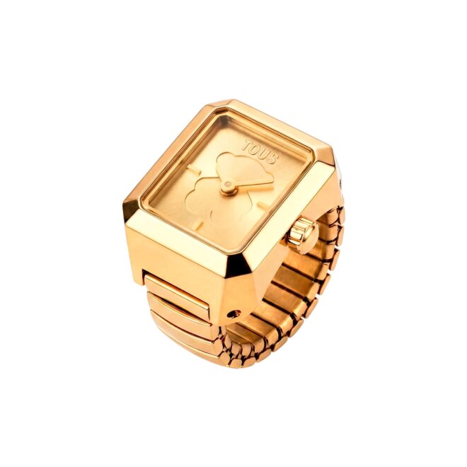 Anillo Reloj Analógico Acero Dorado TOUS KARAT - 3000151612