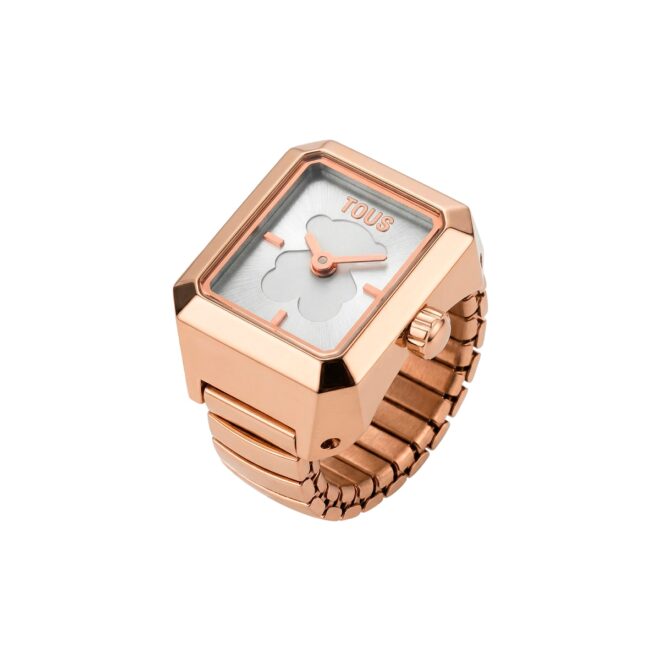 Anillo Reloj Analógico Acero Rosado TOUS KARAT - 3000151712
