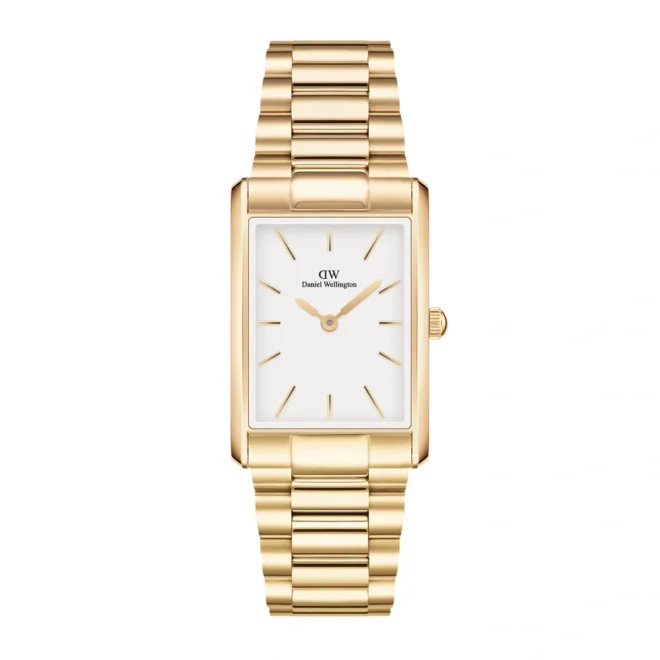 Reloj Daniel Wellington Bound 3-Link Dorado Caja Rectangular - DW00100703