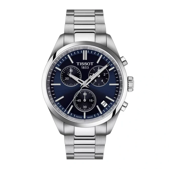Reloj Tissot PR 100 cronógrafo azul 40 mm - T1504171104100