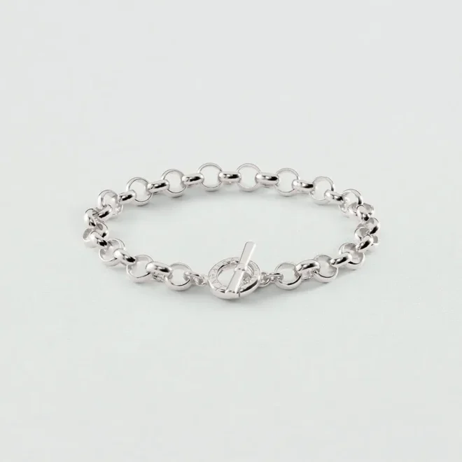 Pulsera Agatha cadena Gambetta plateada - 02451211-064-TU