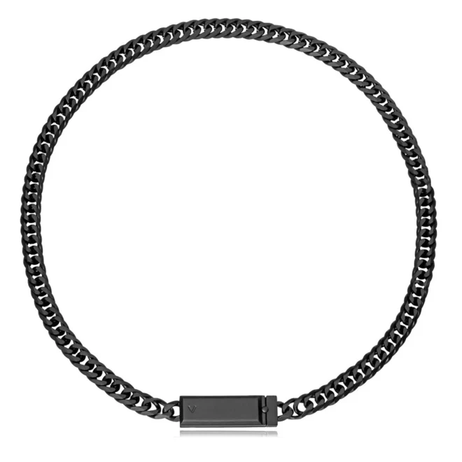 Collar Viceroy acero negro 50 cm hombre - 15213C01010