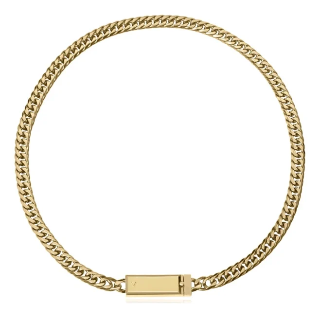 Collar Viceroy acero dorado 50 cm hombre - 15213C01012