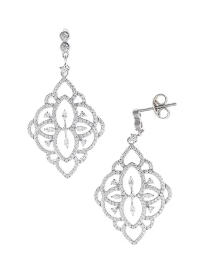 Pendientes Salvatore Wedding plata y circonitas - 195A0184