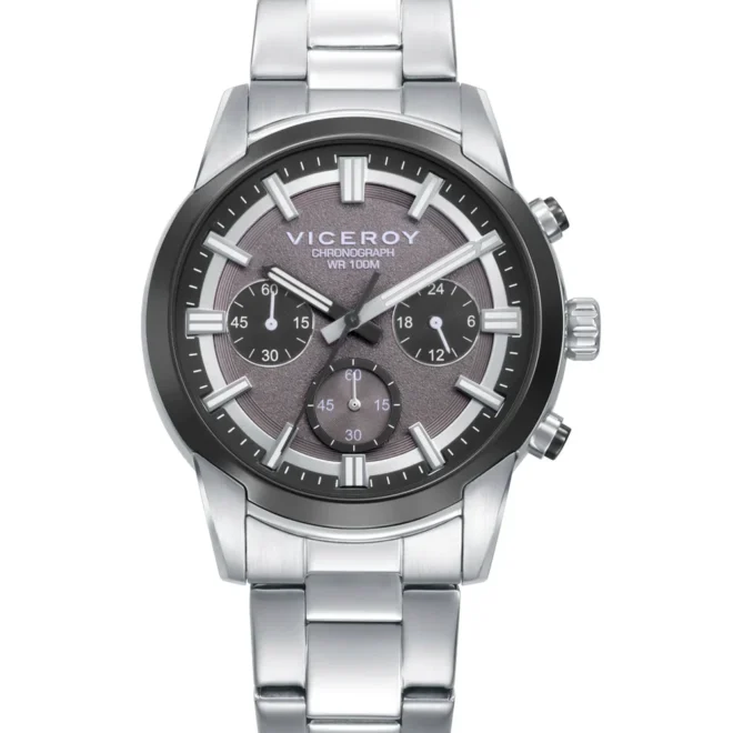 Reloj Viceroy cronógrafo gris acero 40 mm hombre - 401507-17