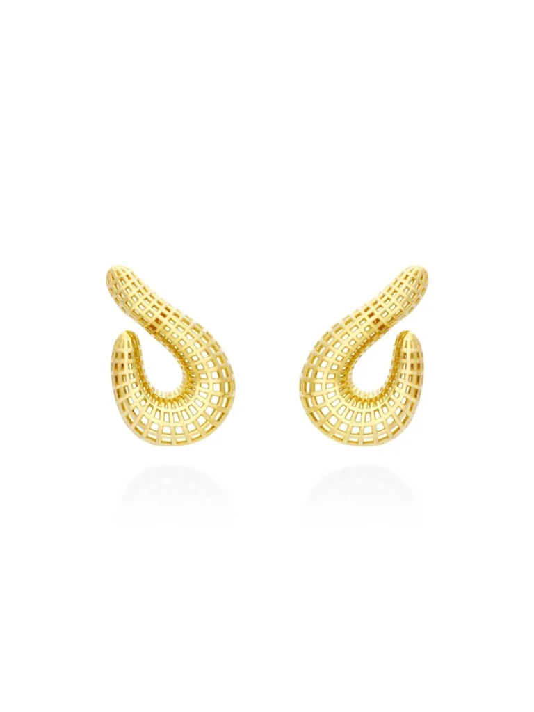 Pendientes Marina García trepadores Tweed plata - 91235PD
