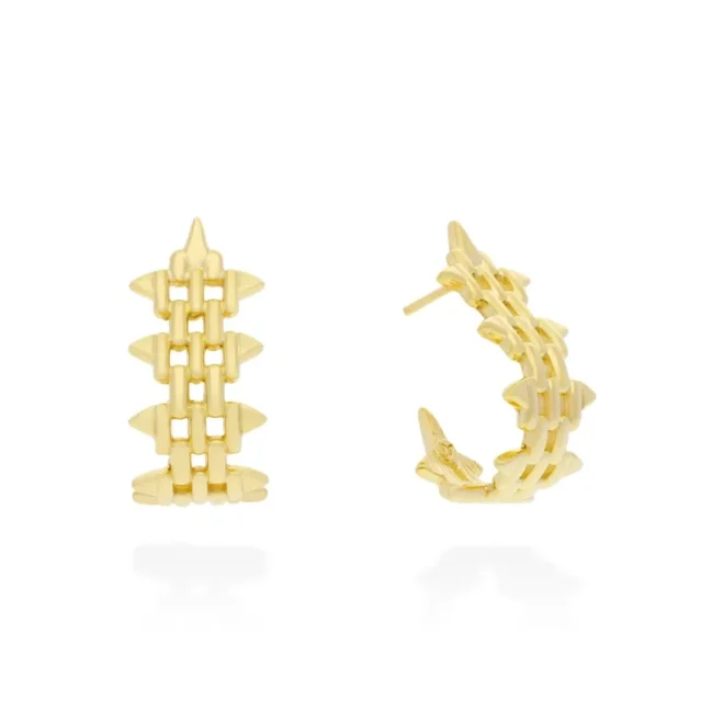 Pendientes Marina García aros Panther plata - 91238PD