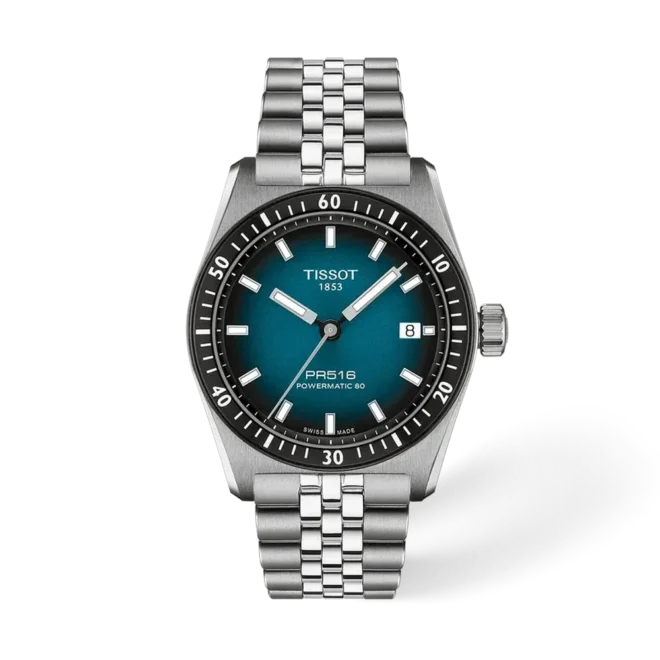 Reloj Tissot PR516 38 mm automático azul - T1494071104100